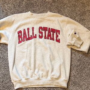 Champion Gray Ball State Sweatshirt